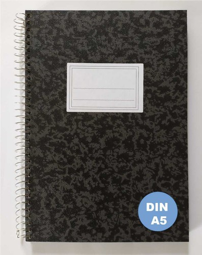 Din spiralblock liniert - a5,