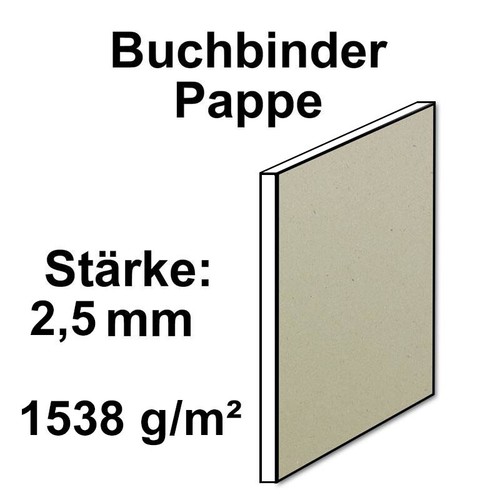 Buchbinderpappe stärke 2 - -, 2,5