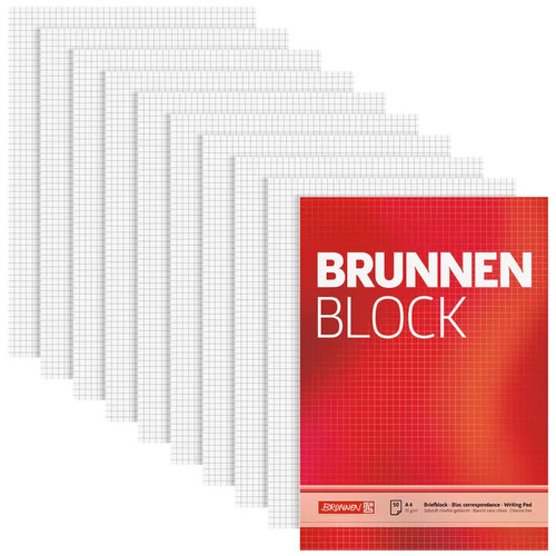 Brunnen briefblöcke din - 10, a4