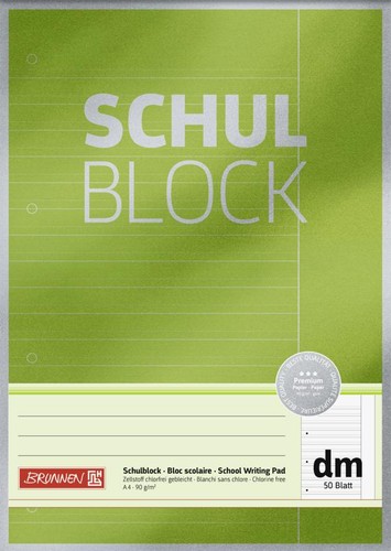 Brunnen schulblock premium - schulblock-premium, a4
