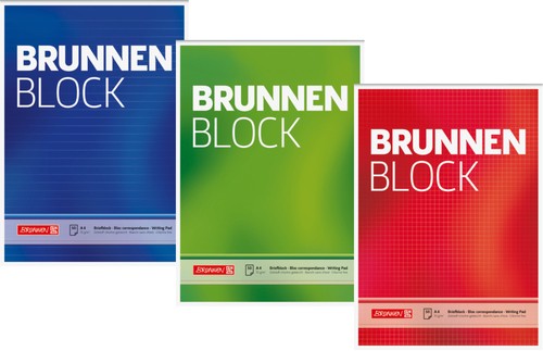 Brunnen block liniert - block,