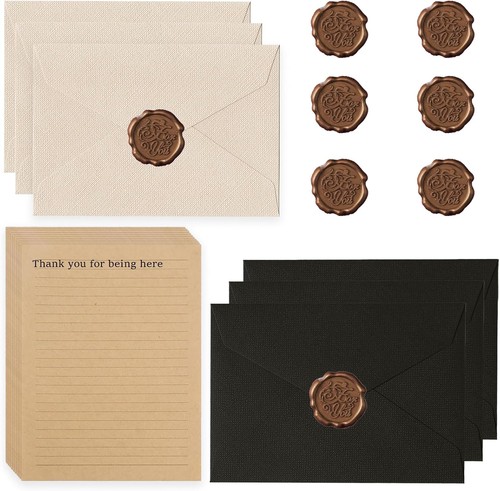 Briefpapier vintage schwarz - briefpapier,