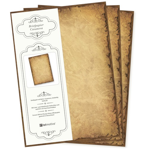 Briefpapier vintage retro - briefpapier, a4