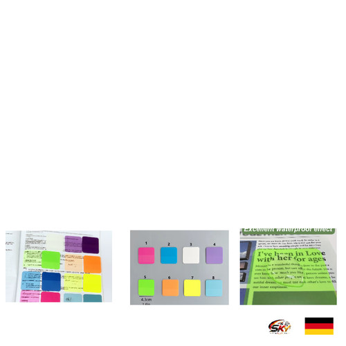 Transparenter haftnotizblock - transparenter, 8