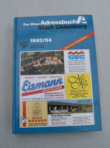 Adressbuch oldenburg 1993 94 - , 1993/94