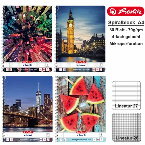 Herlitz spiralblock motiv - herlitz,