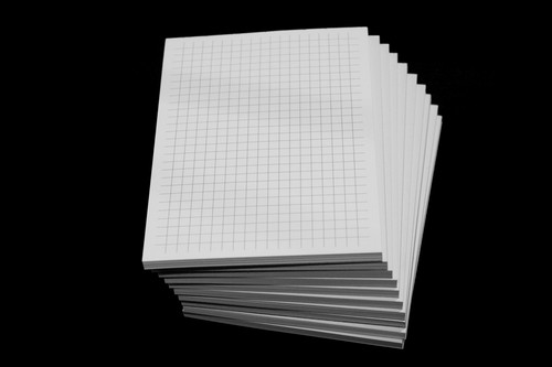 10x notizblock kariert - notizblock,
