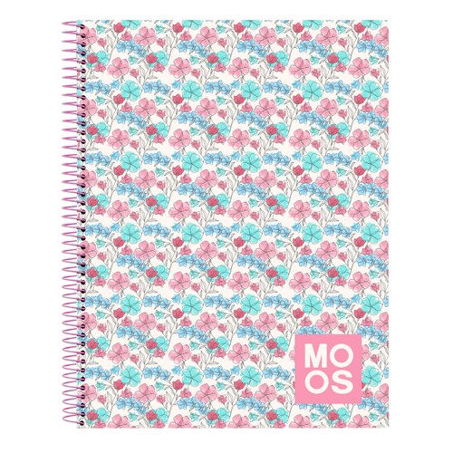 Notizbuch moos flores bunt - flores, a4