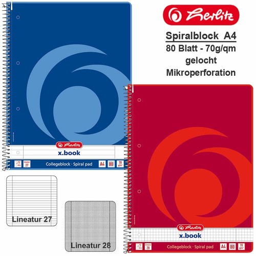 Herlitz spiralblock 80 - herlitz,
